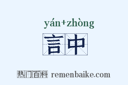 言中是什么意思的图片